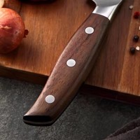 Set Pisau Dapur Chef XINZUO Berkualitas Tinggi dari Baja Anti Karat Jerman 1.4116 dengan Gagang Kayu Sandal