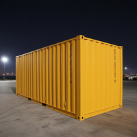 Conteneurs maritimes en acier neufs de 40 pieds High Cube, respirants, à double porte, pour usage en entrepôt extérieur ou en usine