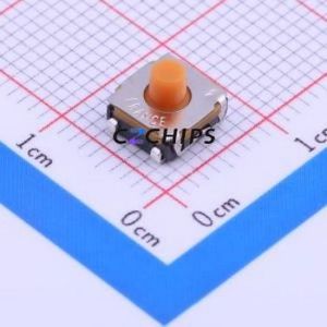 KSC442J70SHLFS Tactile Switch SMD-4P,6.2x6.2mm Switch Single Pole Single Throw Round Button 4N Vertical Mount - Product Image 1