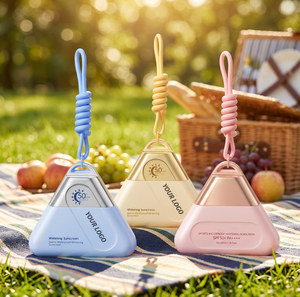 <span class=keywords><strong>Crema</strong></span> Solare Personalizzata Sportiva Impermeabile Sbiancante SPF50 PA++++ Design Triangolare Portatile con Cordino <span class=keywords><strong>per</strong></span> Viaggi all'Aperto - Product Image 2