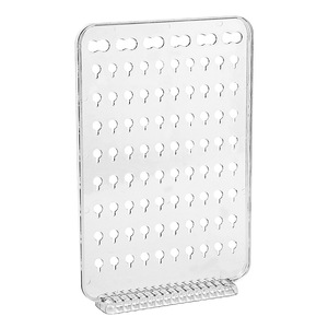 Transparent Jewelry Organizer Pegboard Earring Necklace Storage Rack Multi Layer Display Holder For Desk Use - Product Image 2