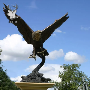 Estatua grande de bronce para exteriores, estatua moderna de águila de latón, escultura a la venta - Product Image 3