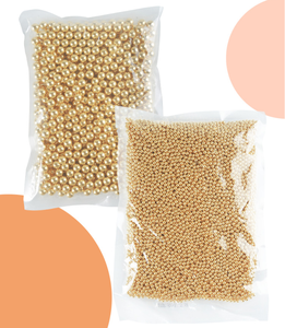 Perle di Zucchero Dorate, Decorazioni per Torte e Cupcake, Topper per <span class=keywords><strong>Gelato</strong></span>, Decorazioni per Matrimoni, San Valentino e Biscotti - Product Image 4