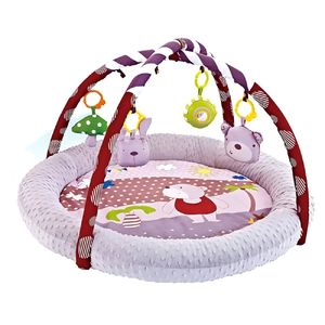Alfombra de juego colorida para bebés con juguetes colgantes, cojín suave no tóxico para el tiempo de juego infantil y la siesta - Product Image 4