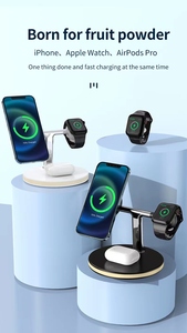 2025 sạc không dây đứng 15W nhanh Trạm Sạc cơ sở điện thoại di động đứng Đồng hồ Tai nghe không dây chargerfor iPhone sạc - Product Image 5