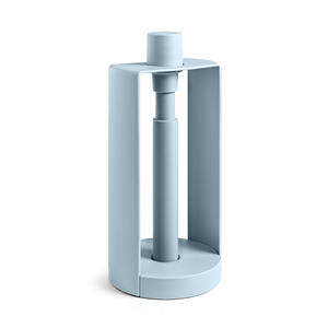 Porte-rouleau auto-adhésif carré moderne en plastique polypropylène bleu pour salle de bain fabriqué en Italie - Product Image 1