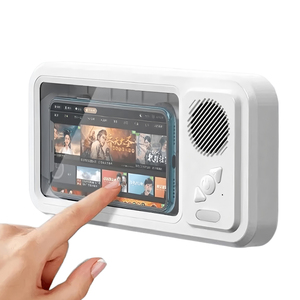 Không thấm nước Màn hình cảm ứng Loa không dây với vòi hoa sen người giữ điện thoại treo tường trường hợp điện thoại trong vòi hoa sen phòng tắm - Product Image 2