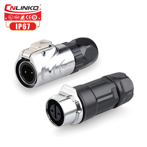Cnlinko M12 adapter điện cắm ổ cắm 2 pin mở rộng dây kim loại Thông tư DC nối không thấm nước IP68 cho LED chiếu sáng - Product Image 6