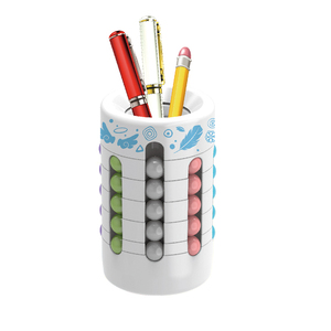 Hot Selling <strong>2</strong> in 1 Pencil Pen Holders Creative Rotating Bean Spinner Fidget Toy Stress Relief Toys Magic Puzzle Cube - Product Image 6