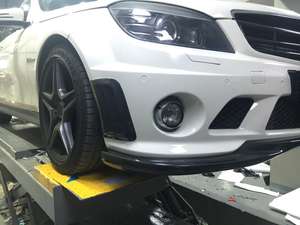 Carbon Fiber Front Lip Splitter for Mercedes Benz <strong>W204</strong> C63 AMG 2008 - 2011 Front Bumper Chin <strong>Spoiler</strong> - Product Image 4