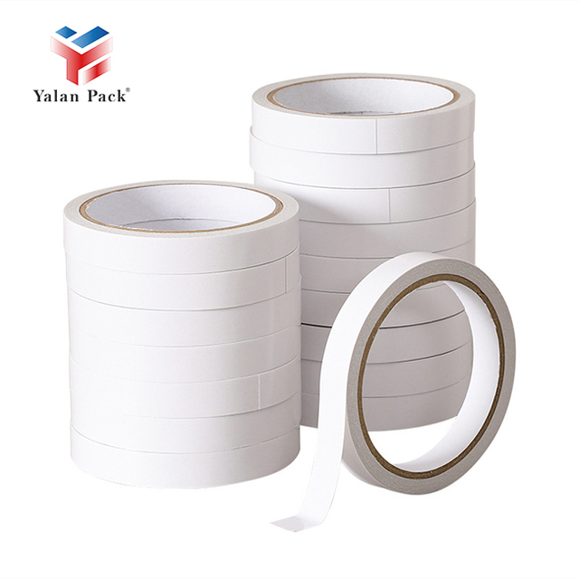 Yalanpack Double Sided Adhesive Tape High Viscosity Double Sided Tissue Tape Custom Waterproof Acrylic Offer Printing Free White