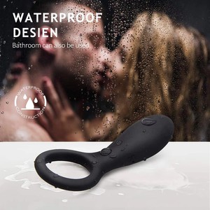 Vibrateur clitoridien à distance, <span class=keywords><strong>anneau</strong></span> <span class=keywords><strong>vibrant</strong></span> double pour pénis, jouet sexuel pour adultes, stimulateur du <span class=keywords><strong>point</strong></span> <span class=keywords><strong>G</strong></span> pour hommes et femmes. - Product Image 4