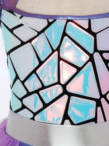 Ropa de Baile para Niñas, Vestido de Ballet con Tutú para Clase, Falda de Tul, Leotardo con Mangas con Volantes, Disfraz para Actuación, Talla Personalizada - Product Image 4