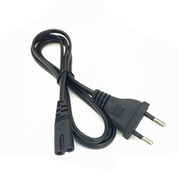 Cantell Bas Prix PVC Veste CCA Cordon D'alimentation AC Européen avec 2 Broches EU Plug pour Ordinateur IEC VDE 250v C7 Conformité