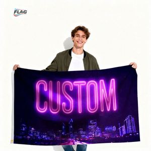 Banderas Personalizadas de Poliéster de 3x5 pies con Impresión de Logotipo para Equipos y Empresas, Venta al por Mayor para Todos los Países - Product Image 2