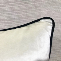 Housse de coussin en flanelle monochrome personnalisée de haute qualité, housse de coussin en polyester pour canapé, 45 * 45 cm