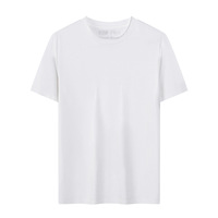 Camiseta sin Costuras Personalizada de Alta Calidad para Hombre, 86% Algodón, 14% Elastano, 180 g/m², Algodón Peinado de los Años 80, Color Sólido, Transpirable