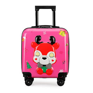 새로운 3D 만화 어린이 수하물 유니버설 휠 음소거 보딩 박스 아웃 여행 트롤리 케이스 - Product Image 2