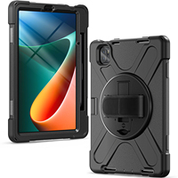 Étui antichoc blindé à moule exclusif pour tablette Pad 5/5 Pro (29x21) avec bandoulière et sangle de maintien au poignet