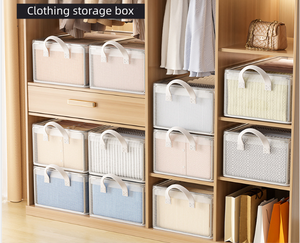 Placard tiroir organisateurs stockage avec poignées garde-robe vêtements organisateur plié Jean pantalon compartiments pliable tiroir organiser - Product Image 1