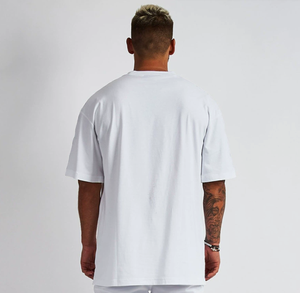 Camisetas Deportivas para Hombre, Nueva Llegada, Logotipo Personalizado, 100% Algodón Tejido, 240g, Secado Rápido, Ecológicas, Corte Holgado - Product Image 3