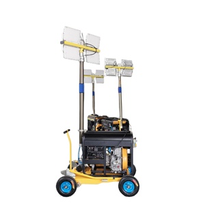 Tour d'éclairage mobile Himoinsa, tour d'éclairage <span class=keywords><strong>Airstar</strong></span>, tour d'éclairage à LED, moteur diesel - Product Image 1