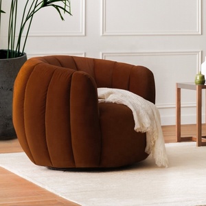Fauteuils d'appoint <span class=keywords><strong>Jules</strong></span> faits main en usine, fauteuil design moderne, fauteuil de salon de style mid-century avec dossier en forme de baril pour la maison et les bars/clubs - Product Image 6