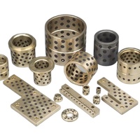 Douille en bronze graphite lubrifiante solide sur mesure OEM, roulement à manchon autolubrifiant sans huile de haute précision