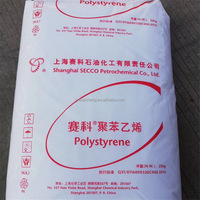 Granulés de Polystyrène Vierge GPPS 123P Marque Secco, Matière Première GPPS Bleue pour Vaisselle Jetable en Contact Alimentaire
