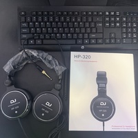 Casque supra-auriculaire stéréo HiFi haut de gamme avec écouteurs de musique filaires avec logo personnalisé et moniteur pour casque d'écoute