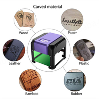 Offre Spéciale USB bureau Laser gravure Machine bricolage CNC sculpture sur bois Machine Logo marque imprimante Cutter 1000MW 1500MW