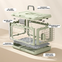 Sac de transport pliable et respirant pour animaux de compagnie en PP, idéal pour les voyages en avion, en voiture et les excursions en plein air