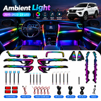 Éclairage d'ambiance intérieur LED Symphony 256 couleurs pour Toyota Fortuner 2015-2023, accessoires de garniture RHD/LHD ICarsin Upgrade