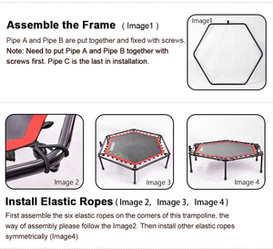 2023 Mini Trampoline silencieux et facile à assembler, entraînement <span class=keywords><strong>Cardio</strong></span> à saut élastique pour enfants en plein air - Product Image 6