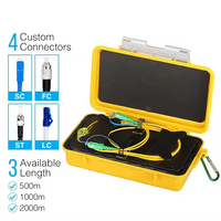 Herramienta de Prueba de Cable de Fibra Óptica OTDR, Caja de Cables de Lanzamiento SC FC/LC/ST/E2000, Compatible con FTTH GPRS, Eliminador de Zona Muerta SM