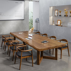 Muebles modernos ajustables 2024, accesorios de cocina personalizados de alta calidad, mesa de madera maciza, mesa de conferencia, escritorio de oficina - Product Image 2