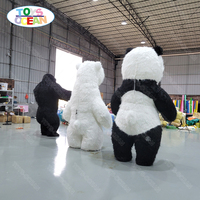 Costumes gonflables pour adultes, modèle d'ours de mariage, mascotte publicitaire, ours polaire, gorille et panda gonflables