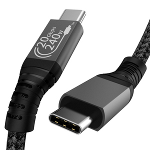 Chất Lượng Tốt <span class=keywords><strong>USB</strong></span> 3.2 Chức Năng 48V 5A 20Gbps Loại C Để Loại C Nhanh Chóng Sạc Cáp Dữ Liệu Nylon Loại C Cáp Cho iPhone 15 <span class=keywords><strong>Pro</strong></span> Max - Product Image 5