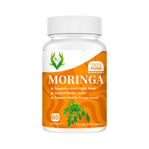 Cápsulas de Moringa Vegetal Orgánica, Cápsulas de Polvo de Hoja Natural para Apoyar la Salud de las Articulaciones, Promueve un Sueño Reparador - Product Image 1