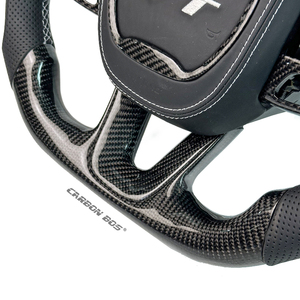Volant en fibre de carbone de style noir, modèle personnalisé haut de gamme, adapté aux <span class=keywords><strong>Dodge</strong></span> Charger <span class=keywords><strong>Challenger</strong></span> Charger <span class=keywords><strong>Challenger</strong></span> SRT <span class=keywords><strong>RT</strong></span> - Product Image 3