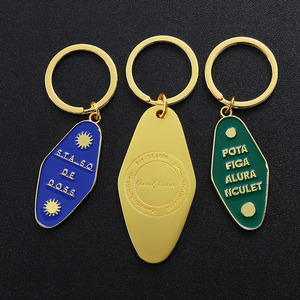 Tùy Chỉnh Khuôn Mở Khuyến Mại Vàng Bạc Mạ Retro Cổ Điển Mềm Men Kim Loại Khách Sạn Keychain Motel Vòng Chìa Khóa <span class=keywords><strong>Tag</strong></span> - Product Image 5