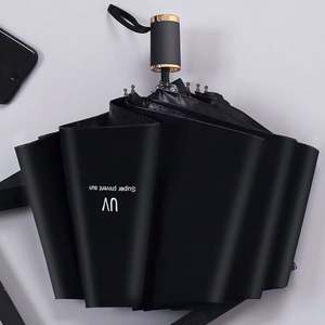 Parapluie de pluie personnalisé en gros avec impressions de logo – Parapluie sur mesure - Product Image 3