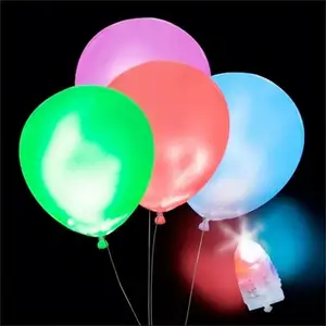 YYPD 스위치 LED 라이트 업 풍선 결혼식 생일 파티 용품 장식을위한 어두운 풍선에서의 빛