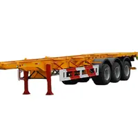 Good model used 2 Axle 3 Axles Skeleton container Trailer 20 Ft 40FT Shipping Container Chassis Semi Trailer