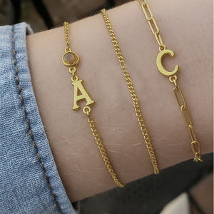 Conectores de Letras de 15 mm |   Dijes de Letras del Alfabeto con Doble Orificio, Chapados en Oro PVD de 18K, de Acero Inoxidable, para Fabricación de Joyería DIY - Product Image 5