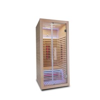 Lit infrarouge lointain électrique moderne en bois massif (Hemlock/Cèdre Rouge) de haute qualité, personnalisé, pour 1-2 personnes, idéal appartement et famille, écologique