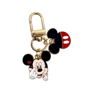 Breloque de <span class=keywords><strong>sac</strong></span> à <span class=keywords><strong>dos</strong></span> en forme de clé de dessin animé créative, en métal émaillé, mignon, souris Minnie <span class=keywords><strong>Mickey</strong></span>, porte-clés pour <span class=keywords><strong>sac</strong></span> - Product Image 3
