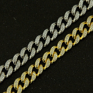 Hip Hop <b>Copper</b> Inlaid Zircon Cuban Chain <b>Bracelet</b> Buckle Men's <b>Bracelet</b> - Product Image 3
