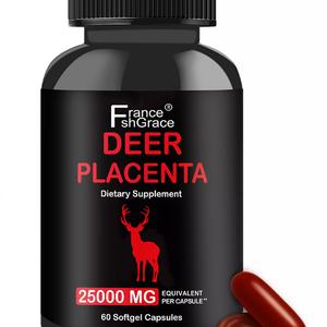 Extracto de Placenta de Alta Calidad para Aumentar la Energía y la Resistencia, 25000mg, 60 Cápsulas, Suplemento de Placenta de Ciervo de la Más Alta Calidad para Adultos - Product Image 2