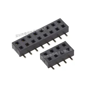 2,0x2,2 doble fila SMT conector hembra de paso de 2mm